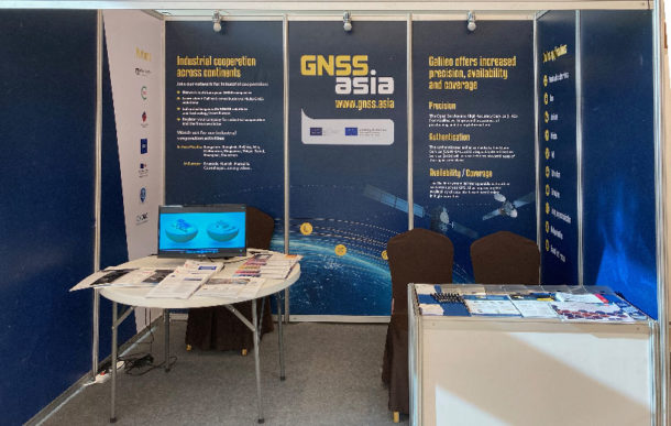 Syntony exposing at GNSS Asia booth